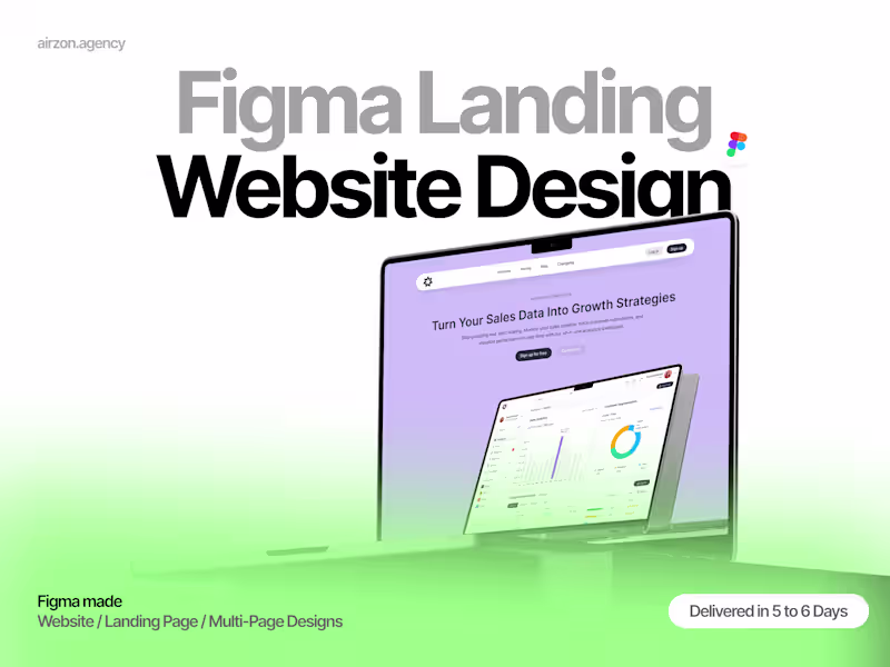 Cover image for Figma → Creative Website Design (Per Page)
