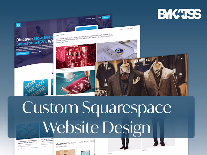 Cover image for Custom Squarespace Website Design/Redesign