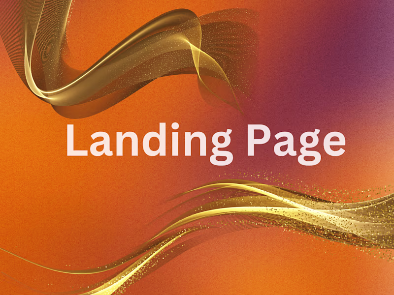 Cover image for Beautiful and Responsive Landing Page