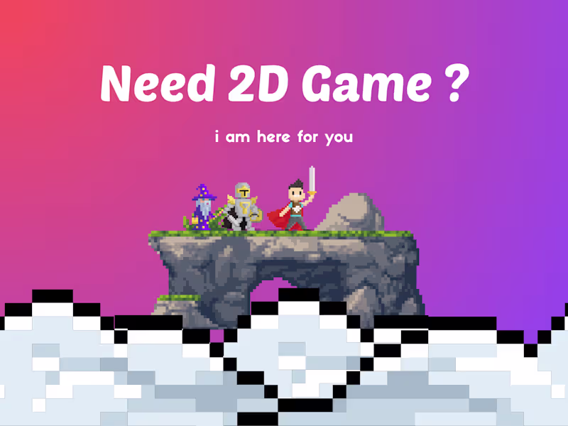 Cover image for i Will develop yours 2d unity game