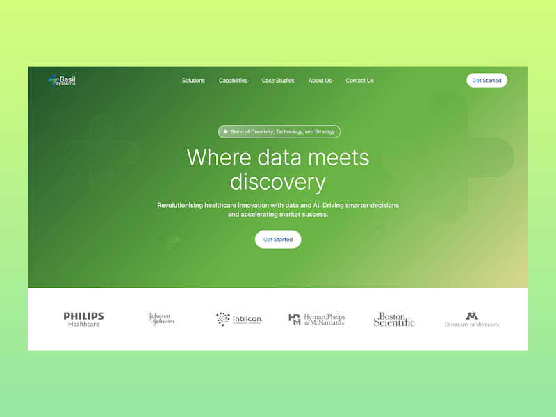 Cover image for Landing Page for Basil Systems