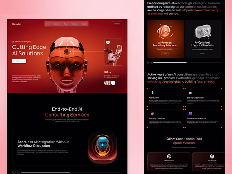 Cover image for Premium AI Website UI/UX Design