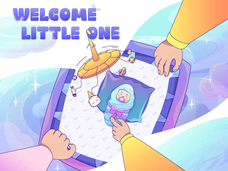 Cover image for Baby Birthday Postcard