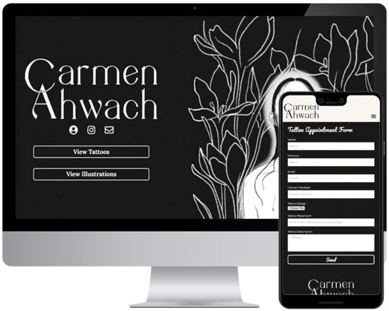 Cover image for Carmen Ahwach portfolio website