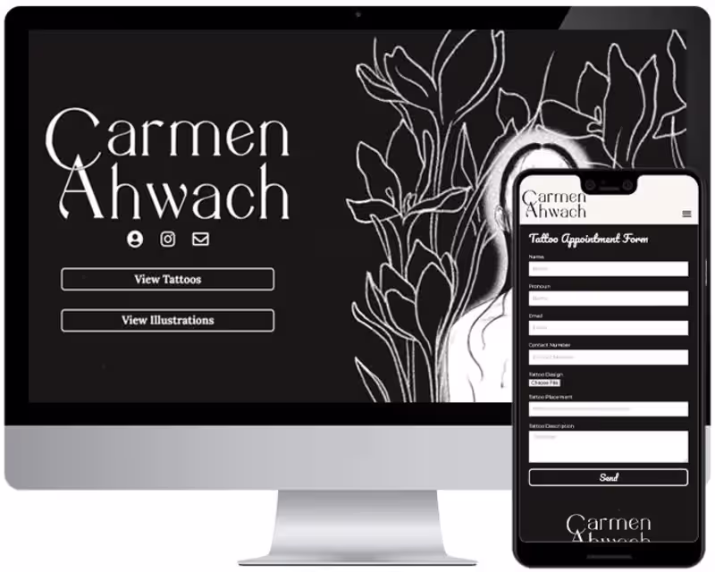 Cover image for Carmen Ahwach portfolio website
