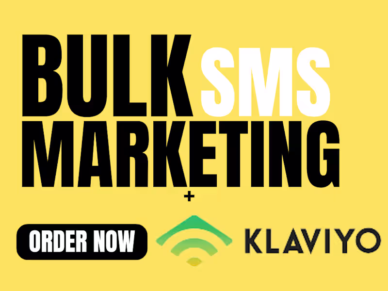 Cover image for blast bulk sms marketing on klaviyo via podium textmagic brevo