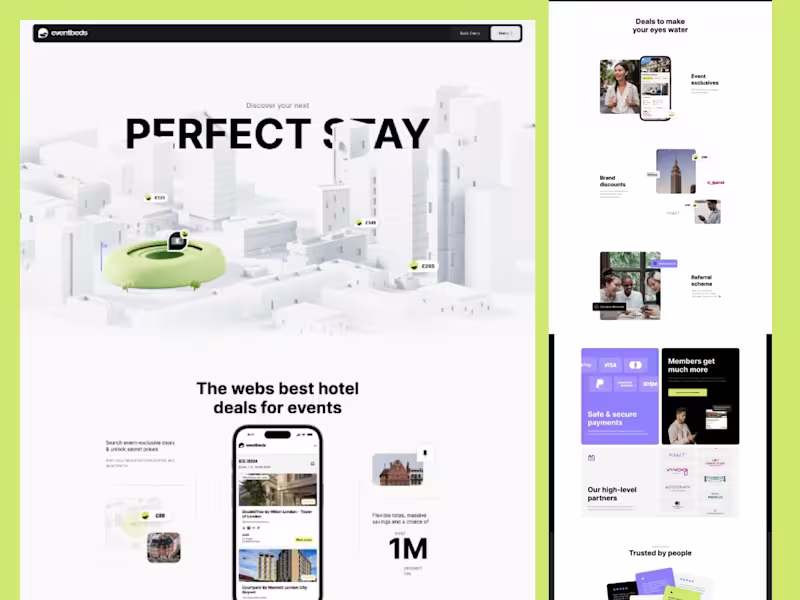 Cover image for Excited to share a project. EventBeds is a platform that sim...