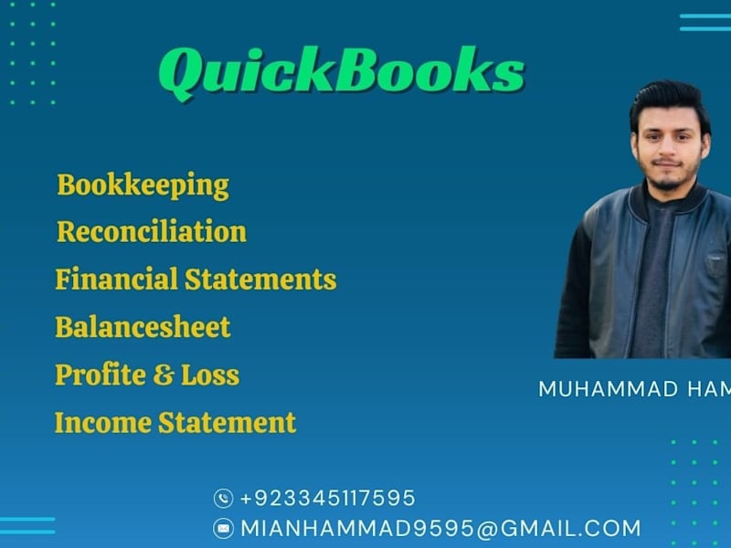 Cover image for Quickbooks Bookkeeping, Financial Reporting, Bank Reconciliation
