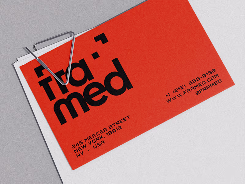 Cover image for FRAMED - Photography Studio | Brand Identity