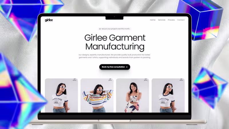 Cover image for GirleeSL Manufacturer Portfolio - Framer 