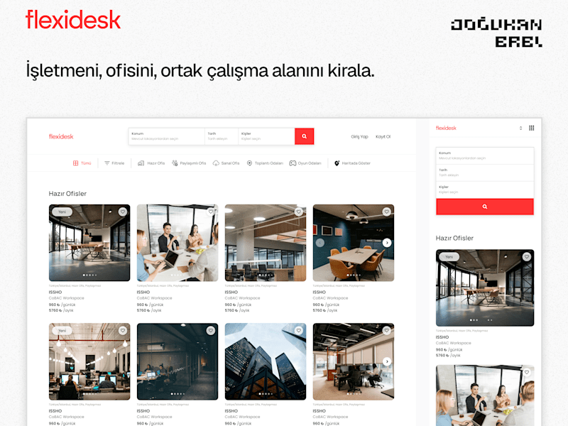 Cover image for Flexidesk - Coworking App