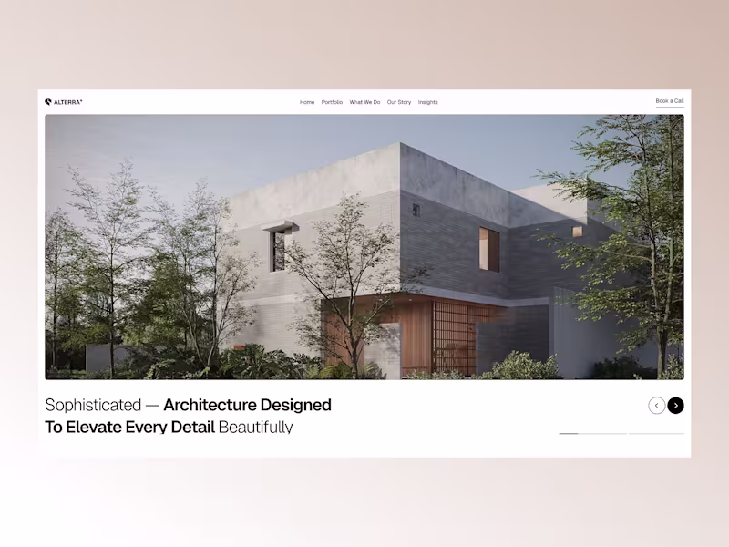 Cover image for Minimal website for an architecture