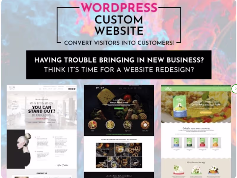 Cover image for You will get a Custom Website Design for your business