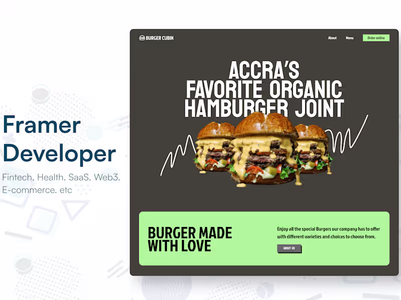 Cover image for Framer Website & Web App Build 