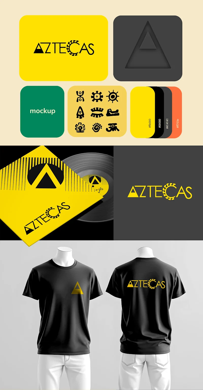 Cover image for Aztecas Band - Complete Brand Identity
