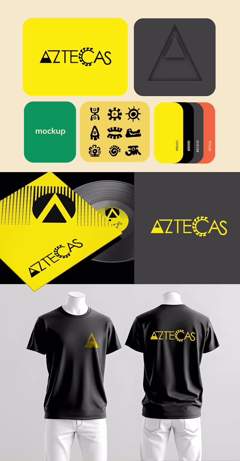 Cover image for Aztecas Band - Complete Brand Identity