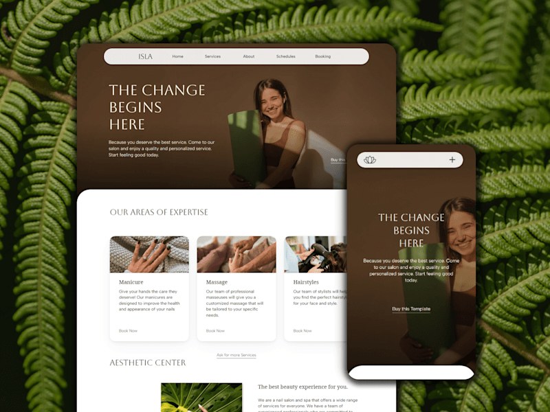 Cover image for Wellness Website Template with Real-World Results