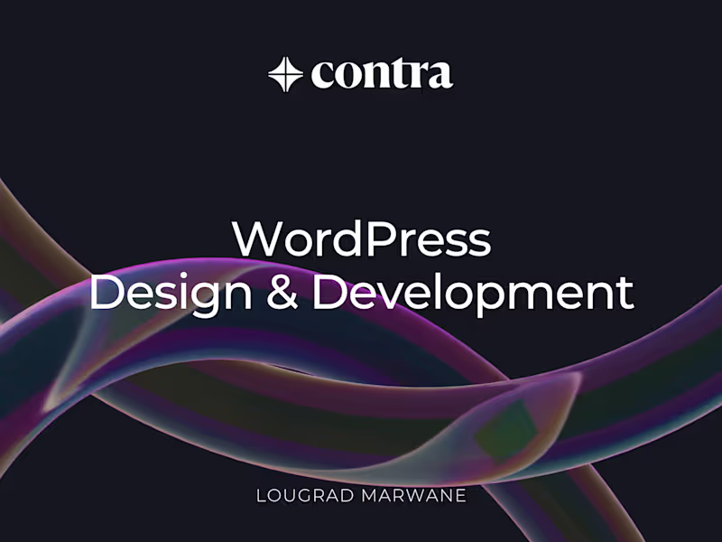 Cover image for Custom WordPress  Website
