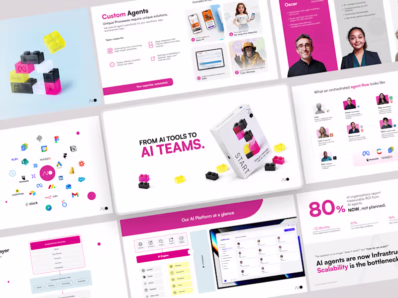 Cover image for Enterprise Sales Deck Design for AIO AI Platform