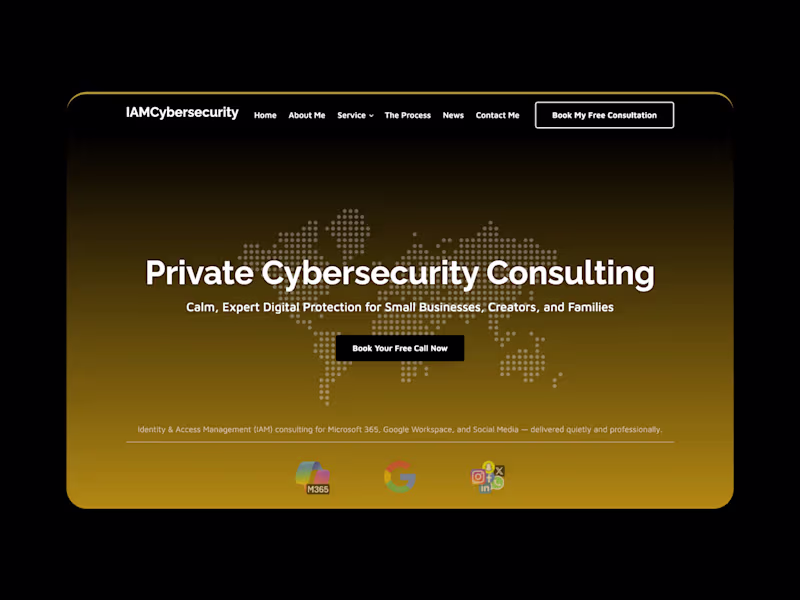 Cover image for IAMCybersecurity - Website Design & Development