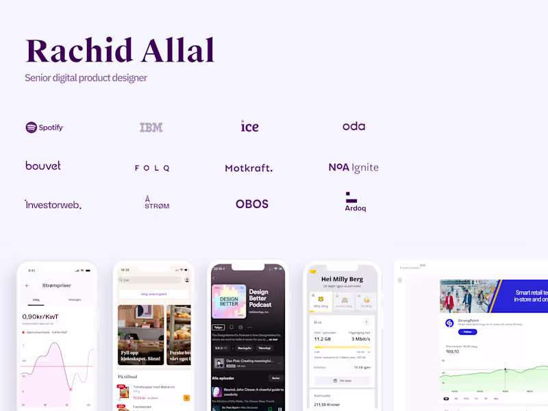 Cover image for UX/UI designer for responsive web apps and native apps