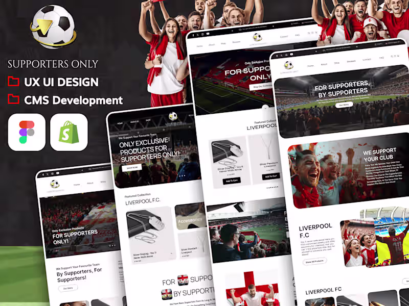 Cover image for Ecommerce Website UI/UX Design & Shopify Development