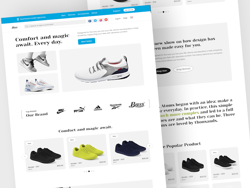 Cover image for E commerce landing page 