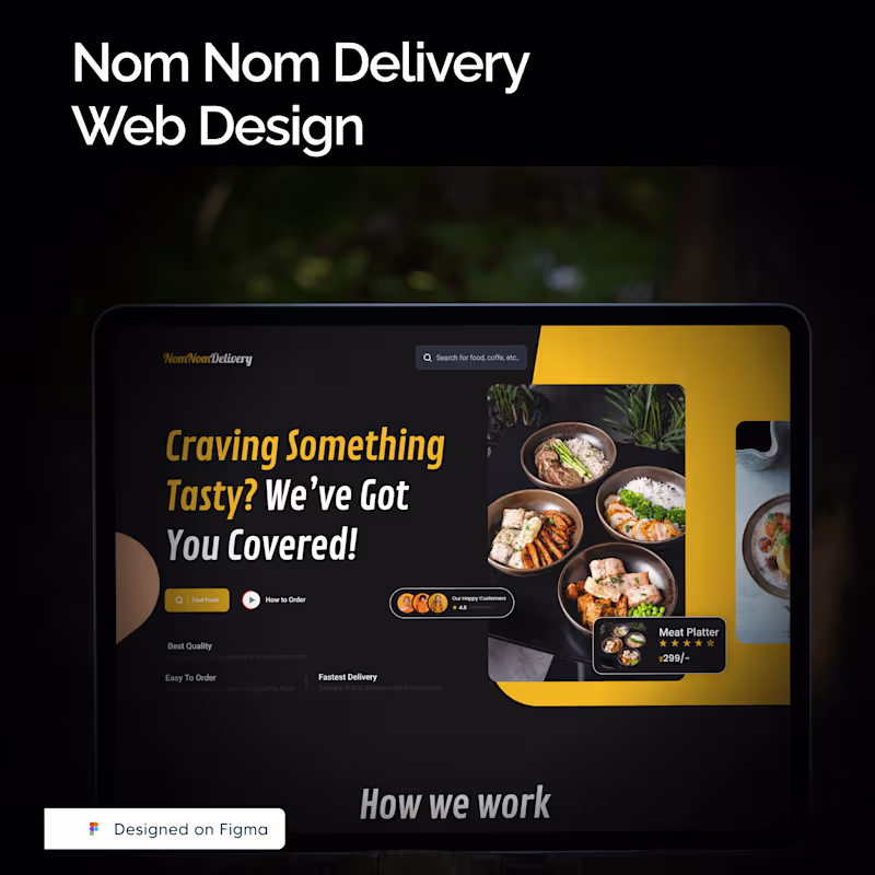 Cover image for Nom Nom Delivery Web Design