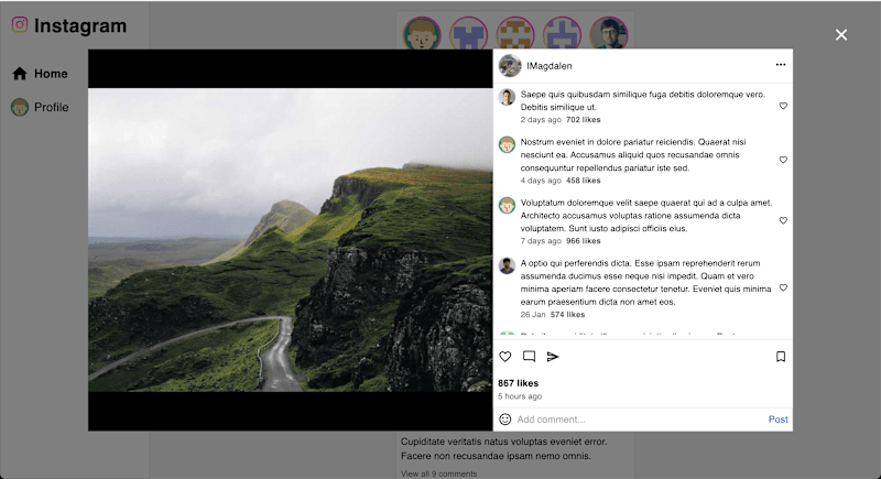 Cover image for Instagram clone: