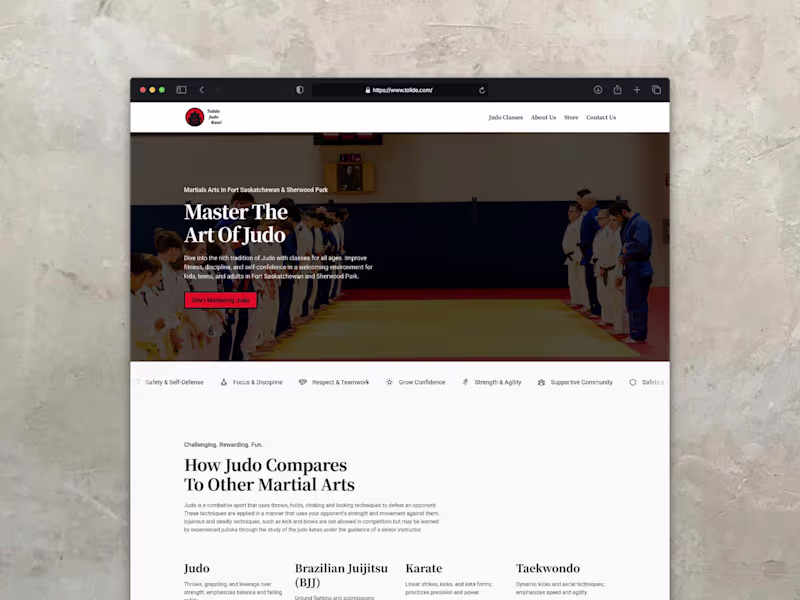 Cover image for Tolide Judo Kwai's online Ippon.