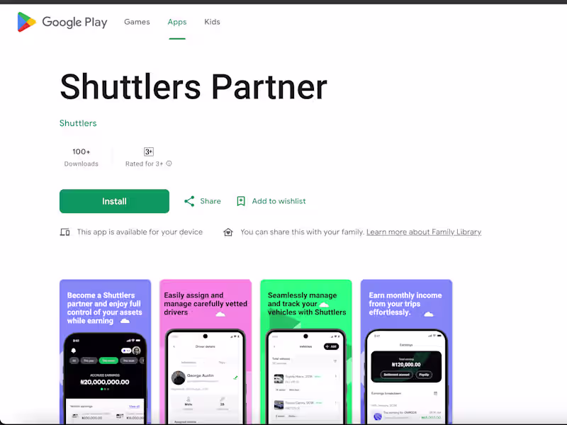 Cover image for Shuttlers Partner - Apps on Google Play