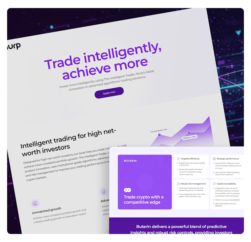 Cover image for Intelligent Trading Landing Page