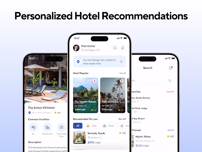Cover image for StayEase Hotel Booking App Development