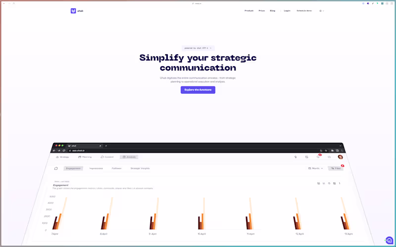 Cover image for Website for startup uhub.io