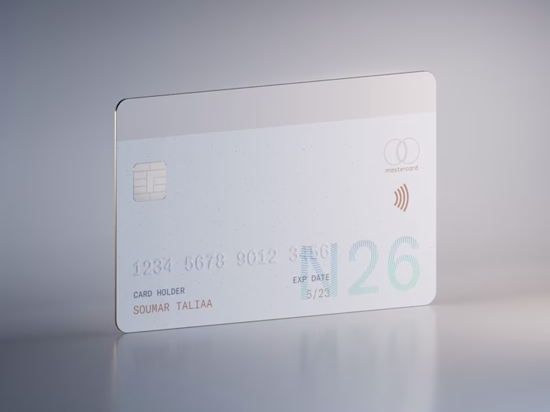 Cover image for N26 Credit Cards (passion project)