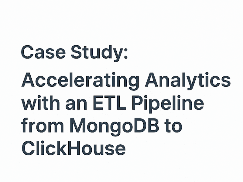 Cover image for Accelerating Analytics with ETL Pipeline