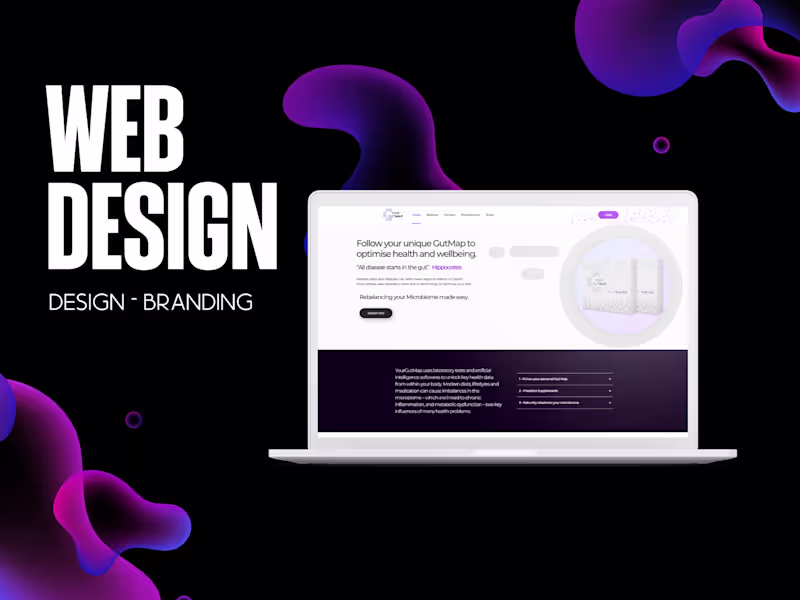 Cover image for YourGutMap - Modern Website Design