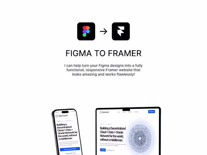 Cover image for Figma to Framer Conversion