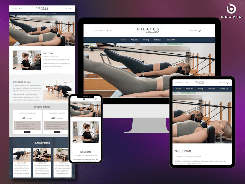 Cover image for Streamlined Studio Scheduling Website for Pilates on Collingwood