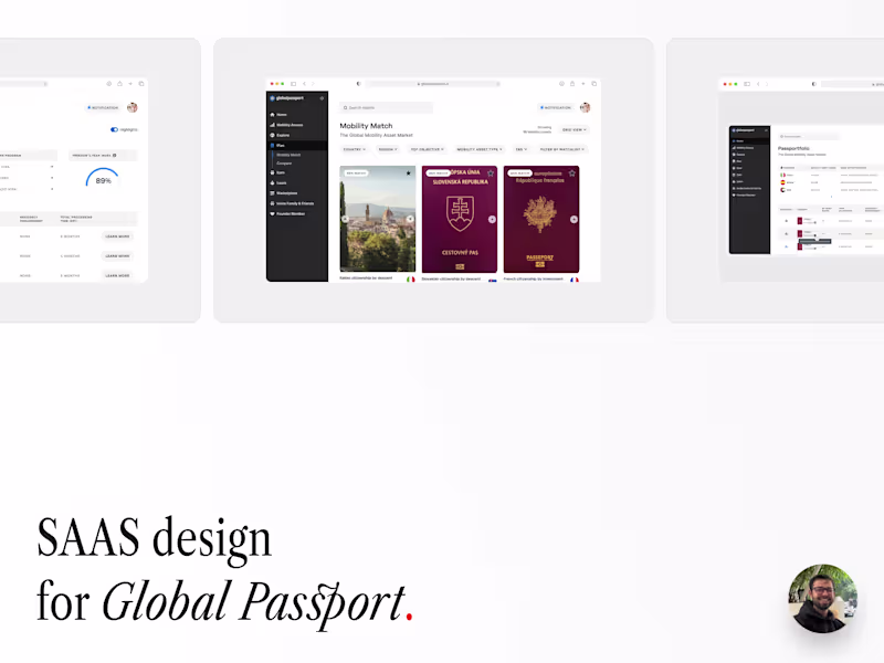 Cover image for Global Passport Modern Mobility Platform Redesign