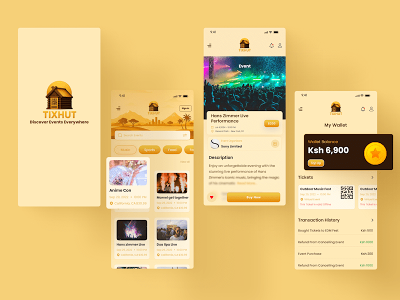 Cover image for TixHut UX/UI Design for Event Ticketing Platform