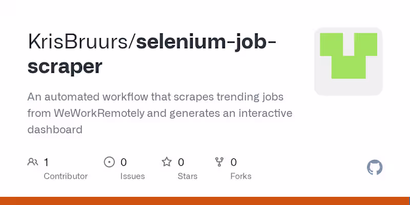 Cover image for WeWorkRemotely Remote Jobs Dashboard