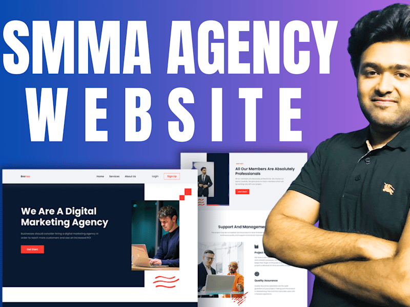 Cover image for I will build SMMA or Social Media Marketing Agency website