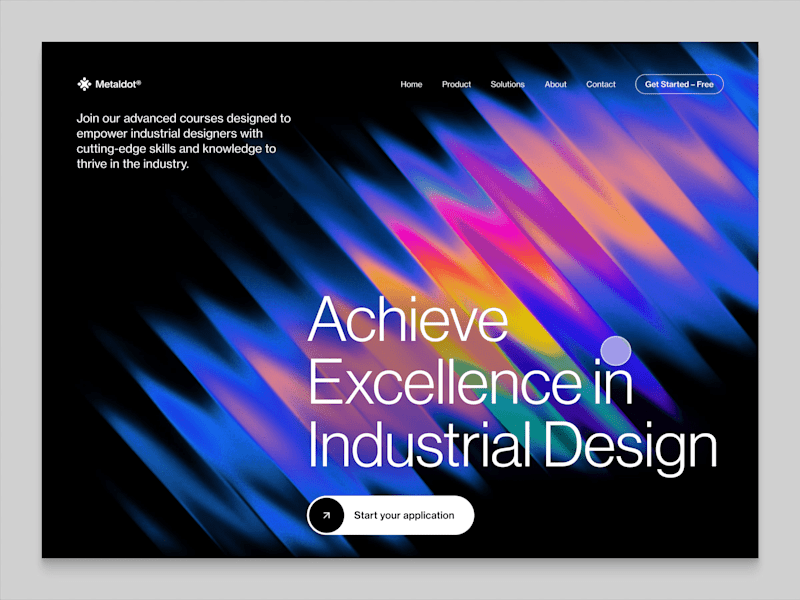 Cover image for Abstract Hero UI Animation