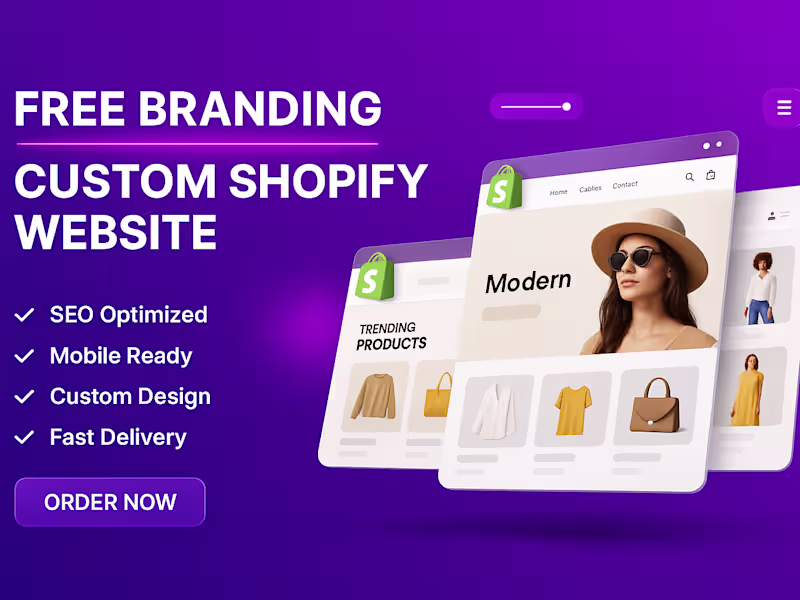 Cover image for I will Build Dropshipping Store, Shopify Website From Scratch