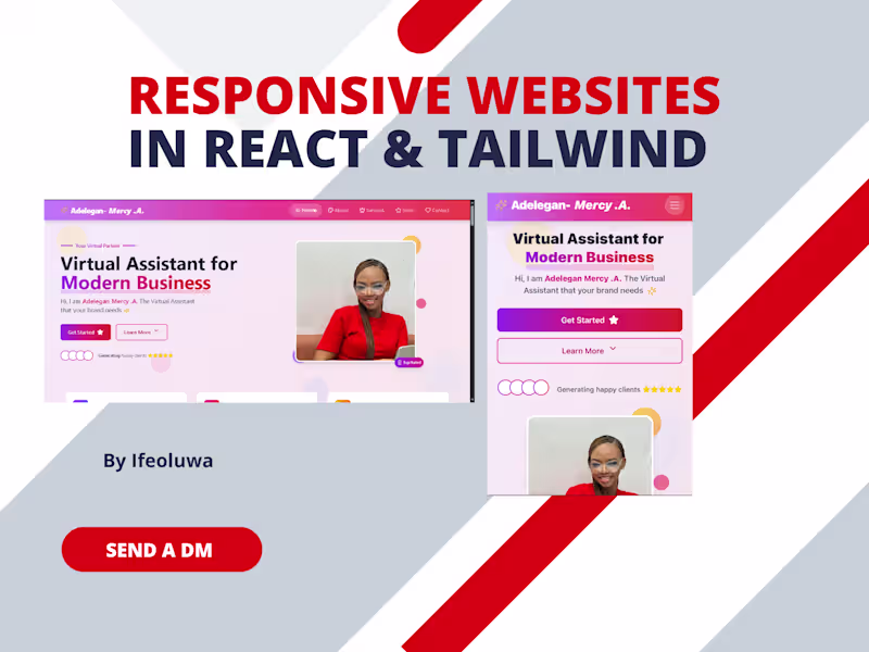 Cover image for Build Modern, Responsive Websites with React & Tailwind 