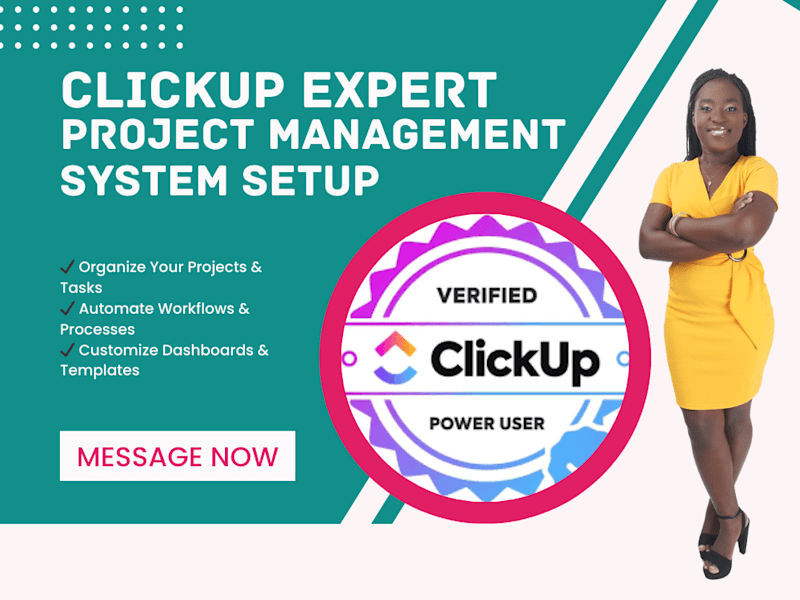Cover image for ClickUp Expert – Project Management System Setup