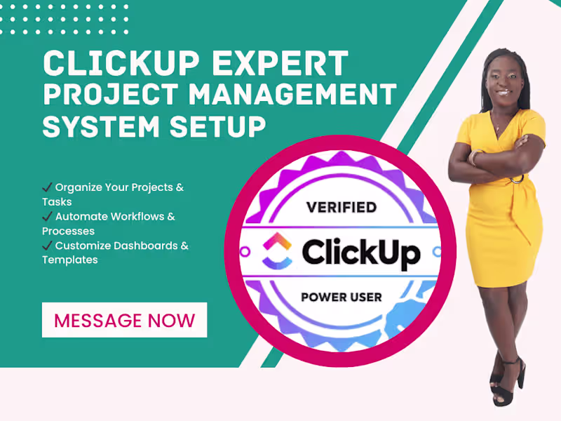 Cover image for ClickUp Expert – Project Management System Setup
