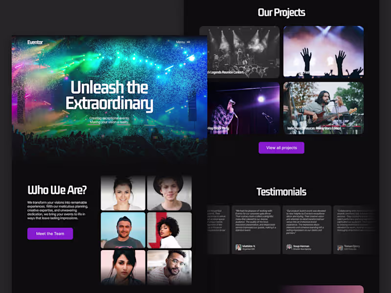 Cover image for Eventor - Framer Website Template