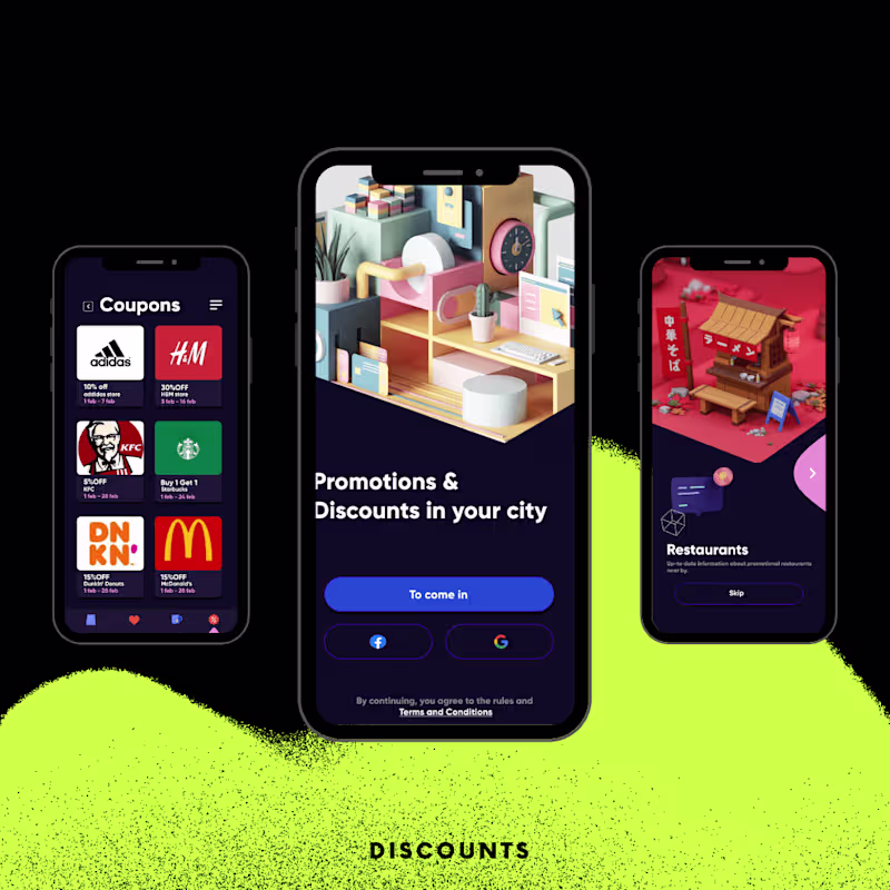 Cover image for Discounts | App Design & Development